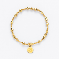 Mixed Gold Beaded Bracelet