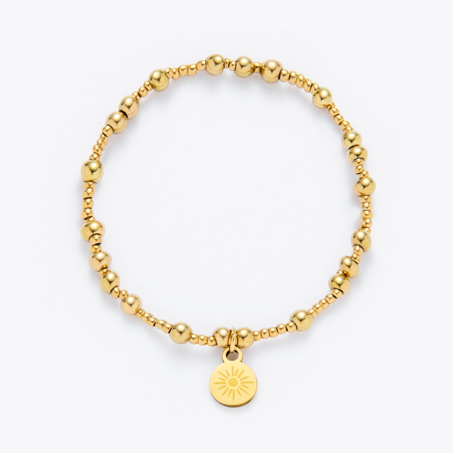 Mixed Gold Beaded Bracelet