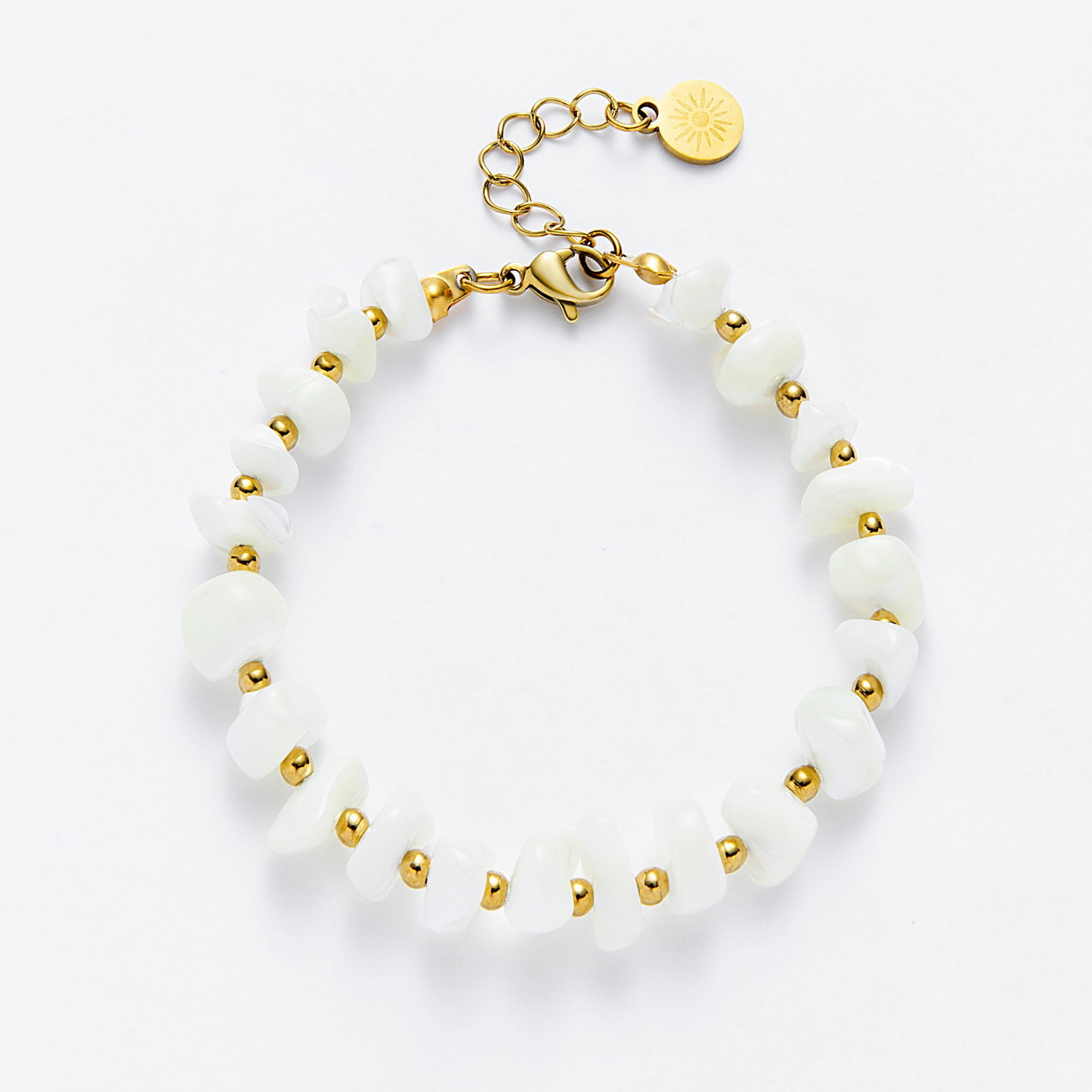 Gold Shell Clasp Bracelet