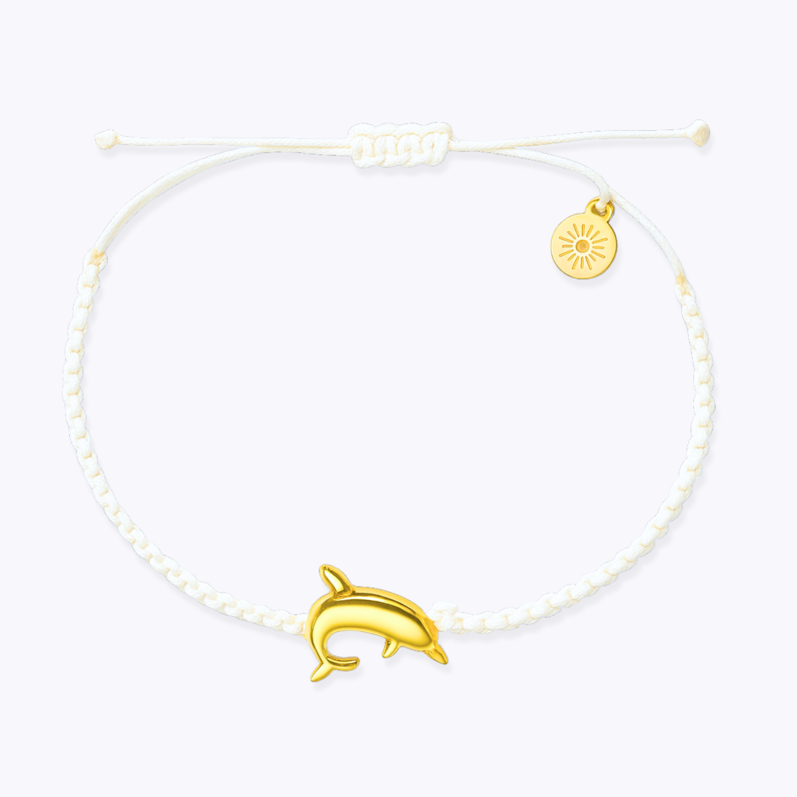 Gold & White Dolphin Bracelet