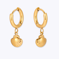 Shell Hoops Earrings