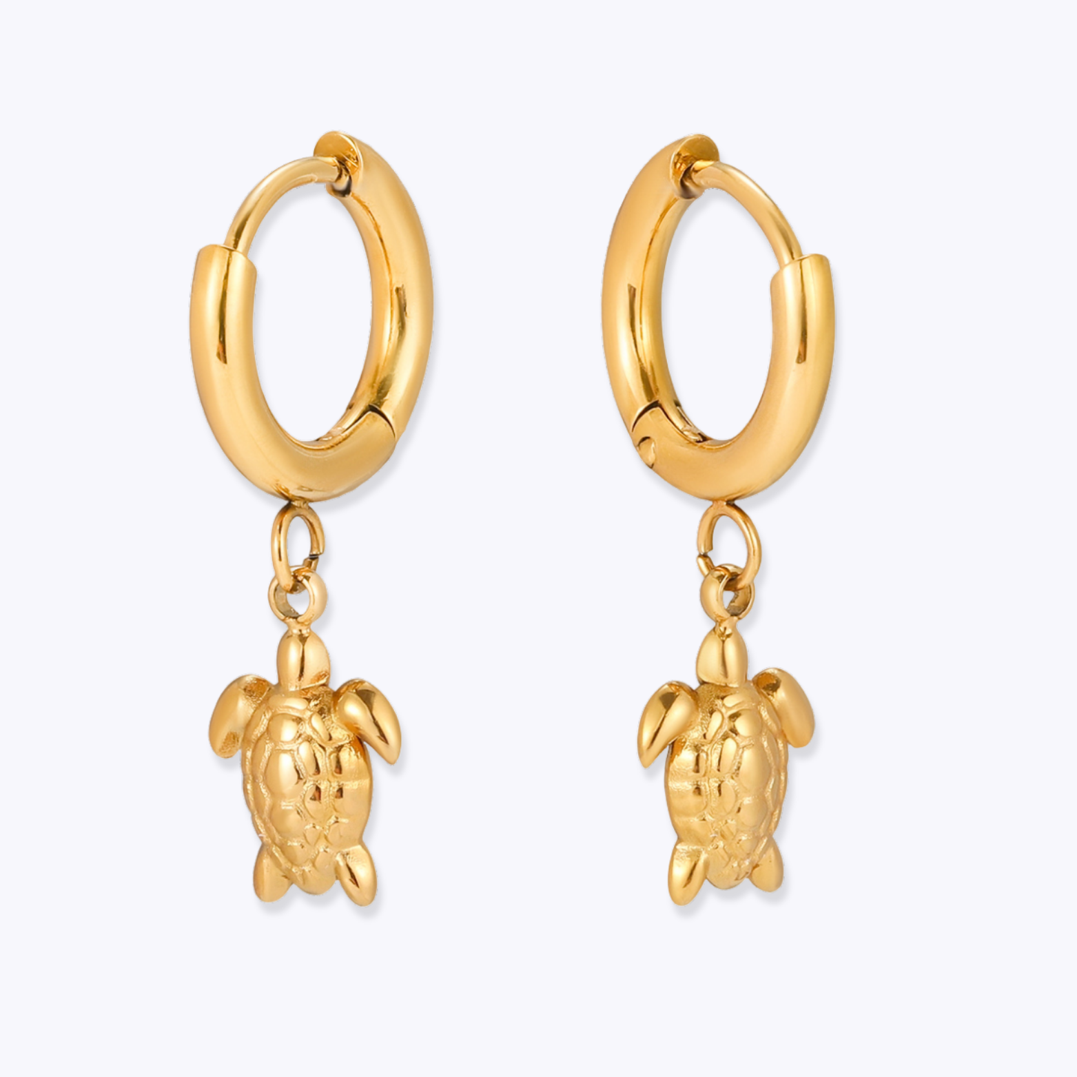 Turtle Hoops Earrings