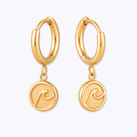 Wave Hoop Earrings