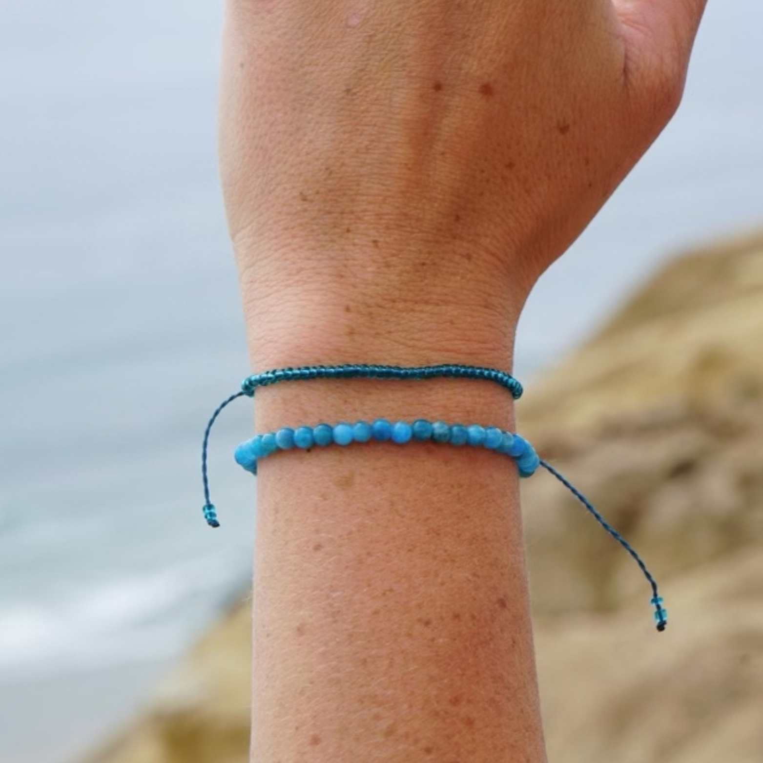 Blue Mini Beaded Bracelet