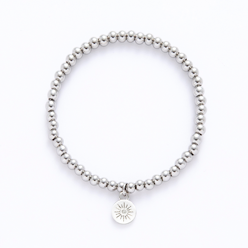 アクセサリー Silver Beaded Bracelet / Medium Silver Beaded Bracelet – Mauka Jewelry