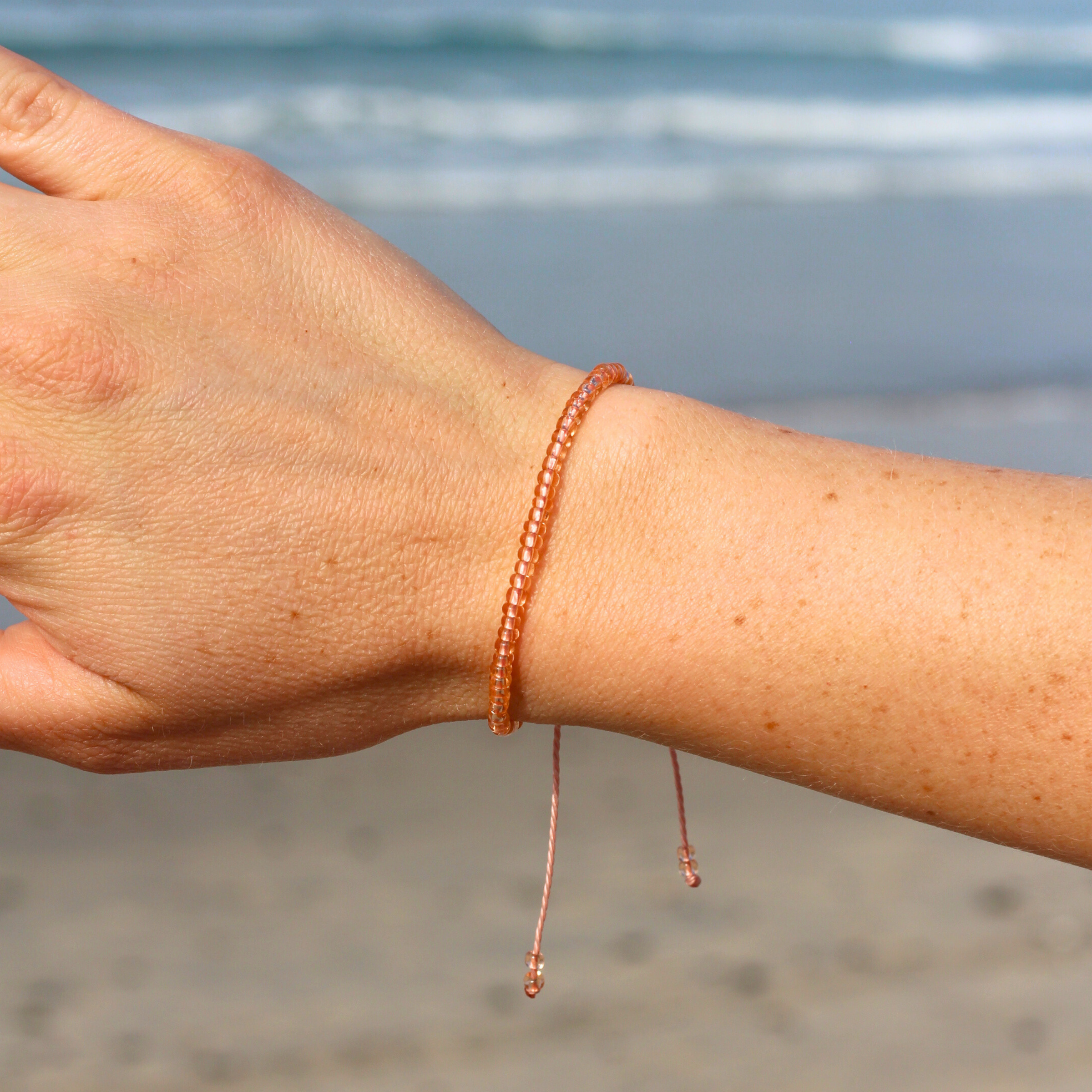 Salmon Mini Beaded Bracelet