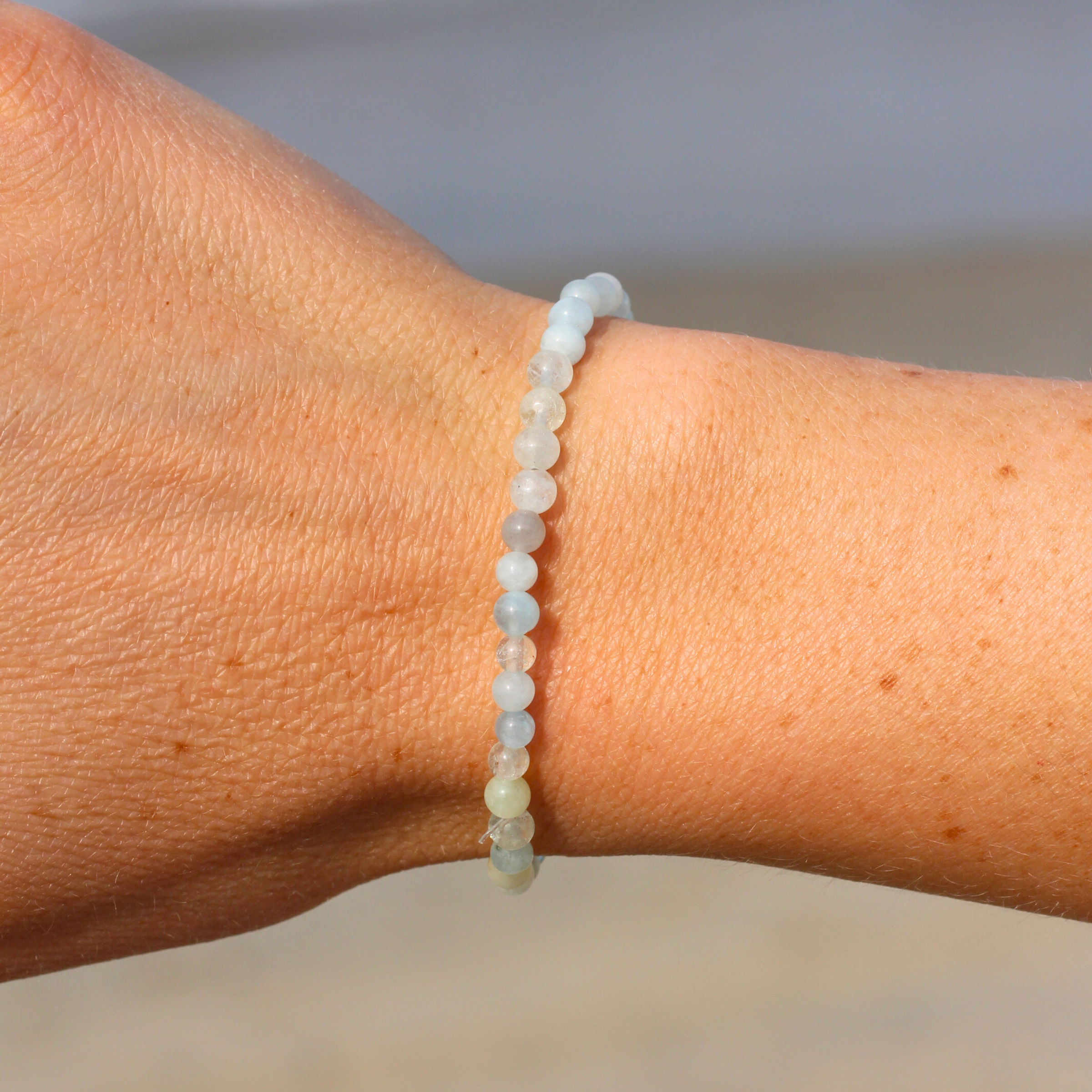 Mixed Aquamarine Gemstone Bracelet