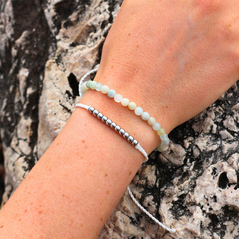 Mixed Aquamarine Gemstone Bracelet