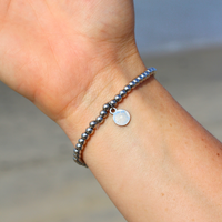 Silver Beaded Bracelet