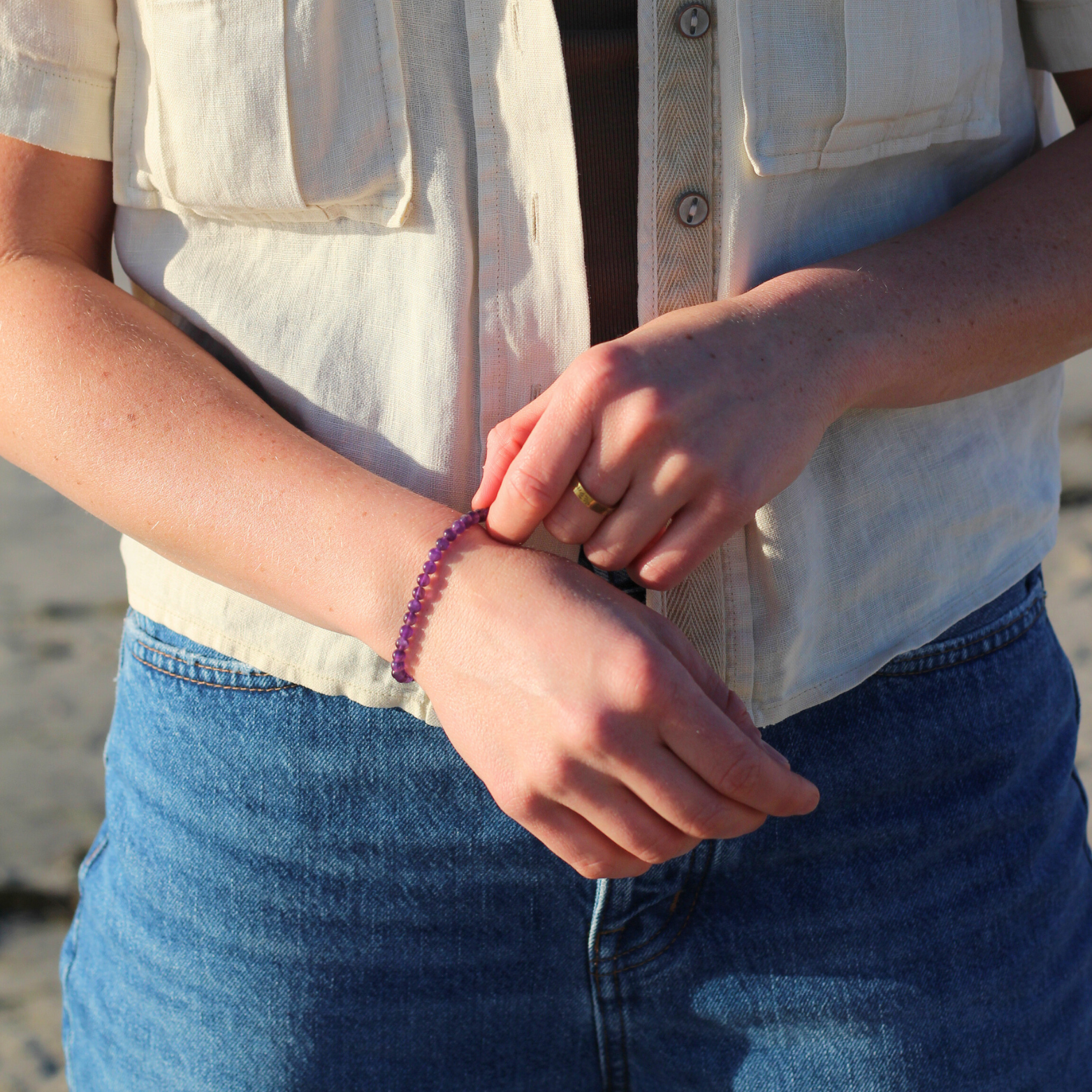 Amethyst Gemstone Bracelet