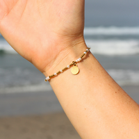 Mixed Gold & Pearl Beaded Bracelet