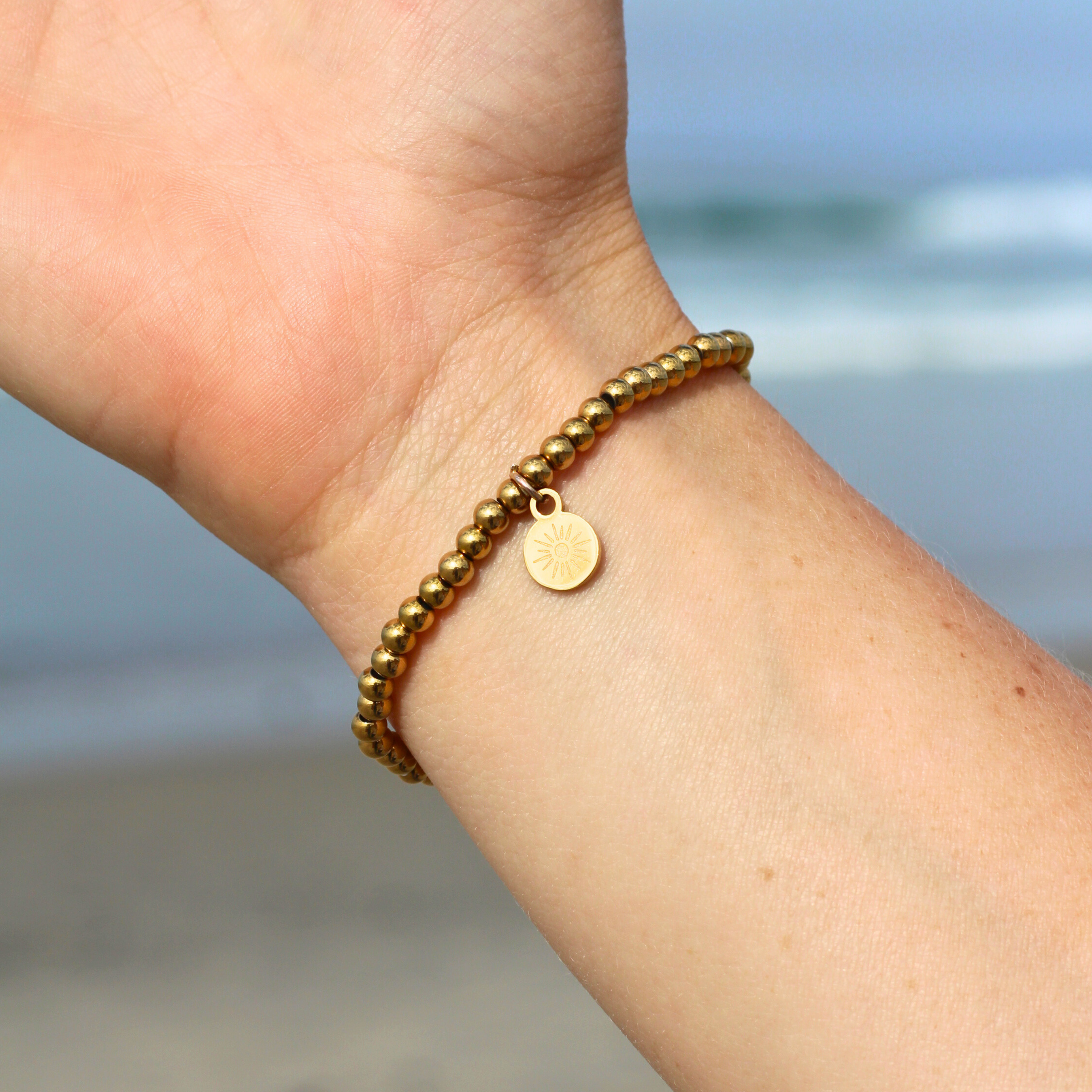 Gold Beaded Bracelet