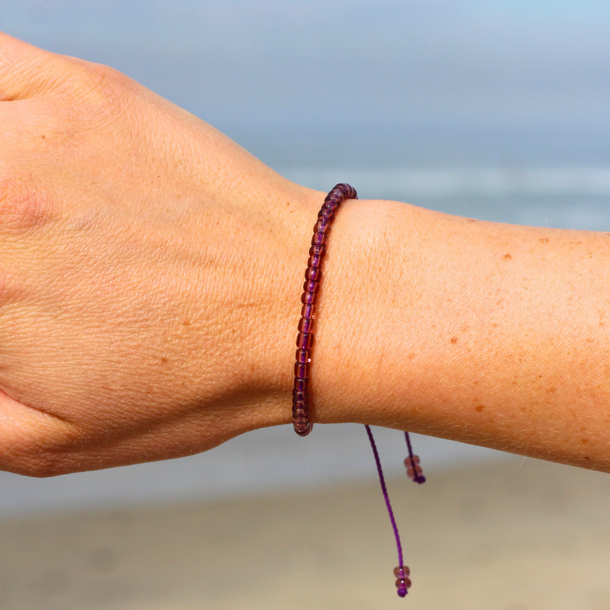 Purple Mini Beaded Bracelet
