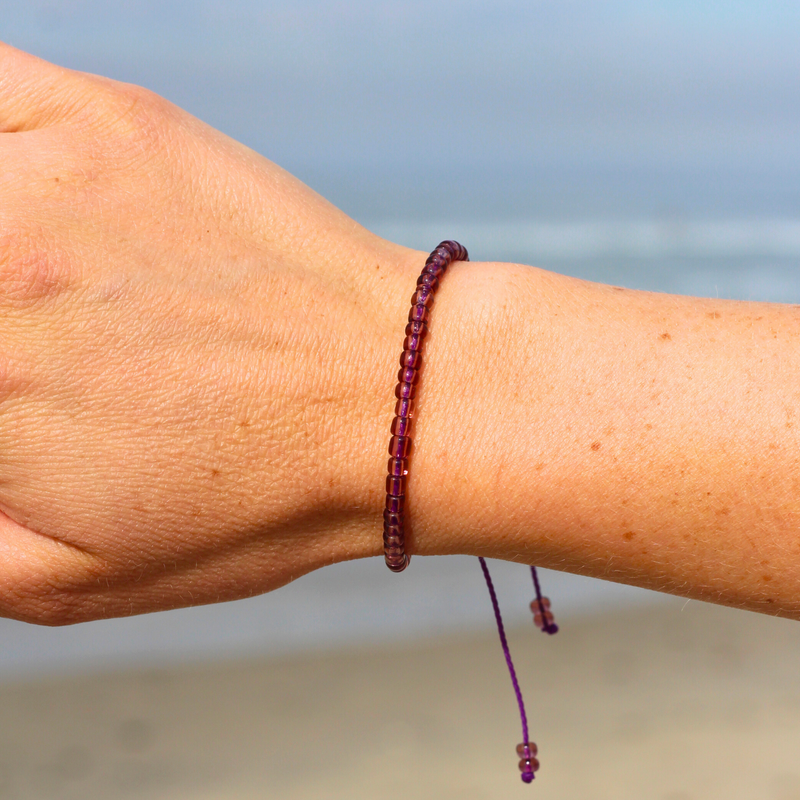 Purple Mini Beaded Bracelet