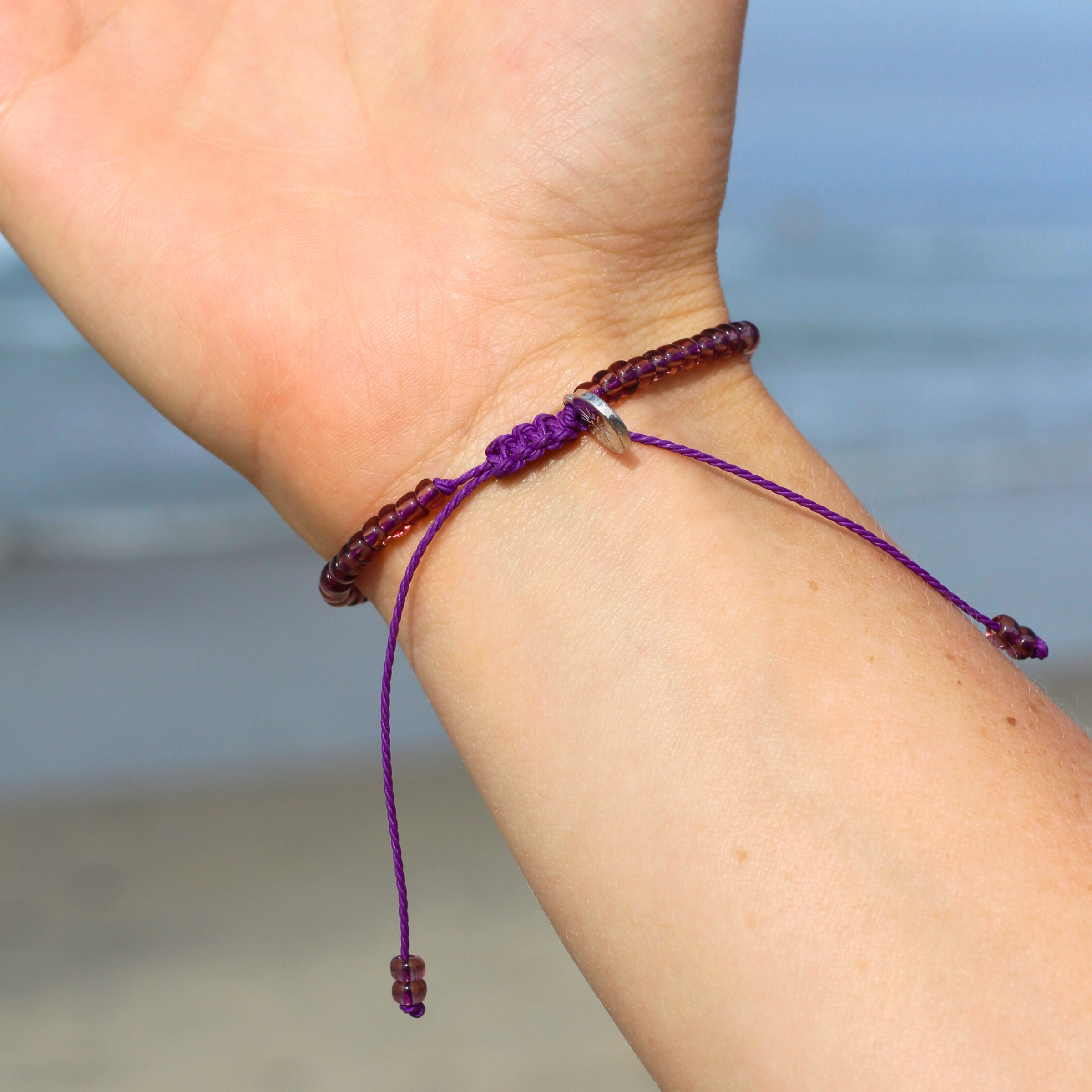 Purple Mini Beaded Bracelet