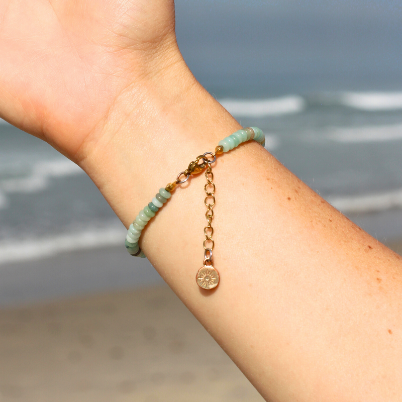 Aquamarine Clasp Bracelet