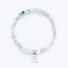 Mixed Aquamarine Gemstone Bracelet