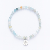 Mixed Aquamarine Gemstone Bracelet