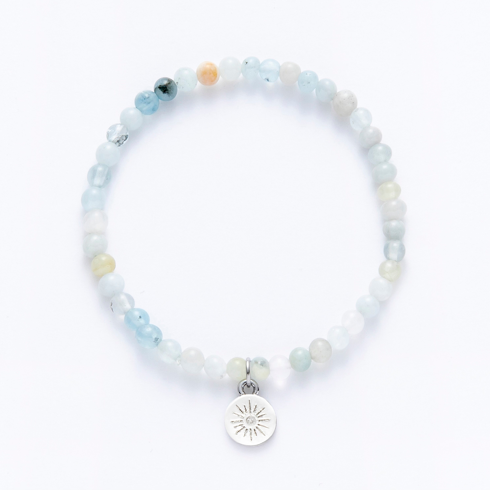 Mixed Aquamarine Gemstone Bracelet