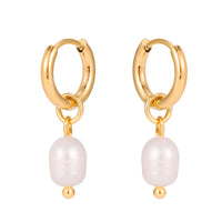 Pearl Hoop Earrings