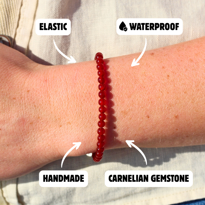 Carnelian Gemstone Bracelet