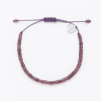 Purple Mini Beaded Bracelet