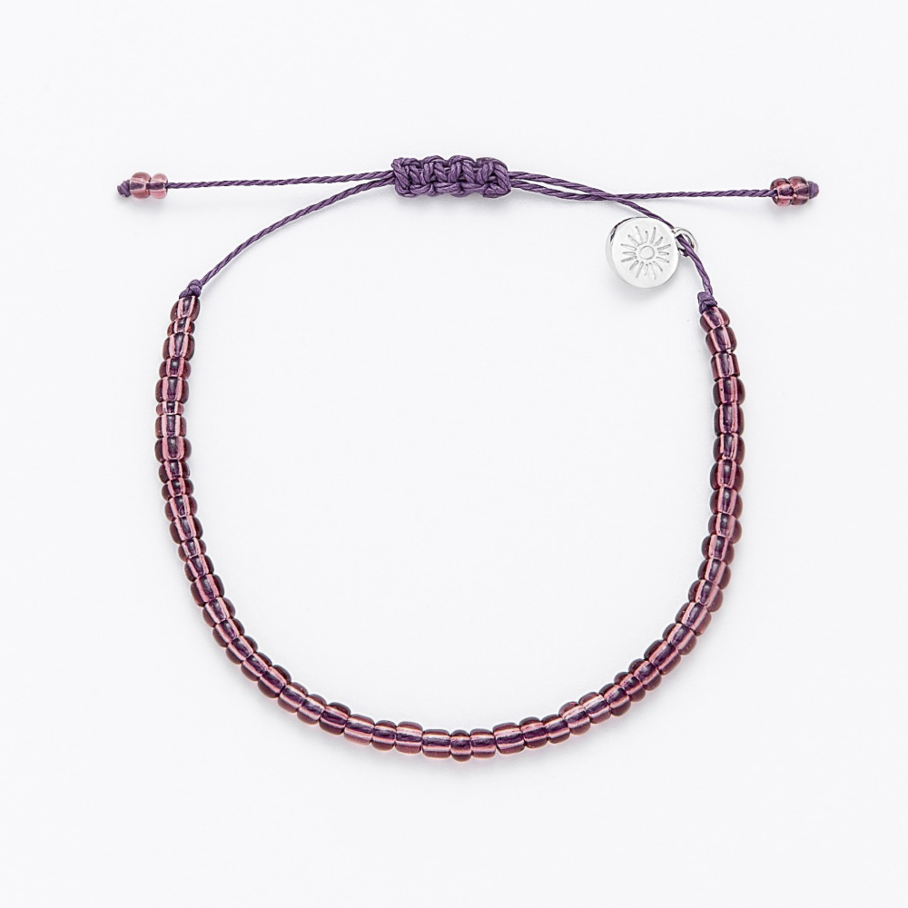 Purple Mini Beaded Bracelet