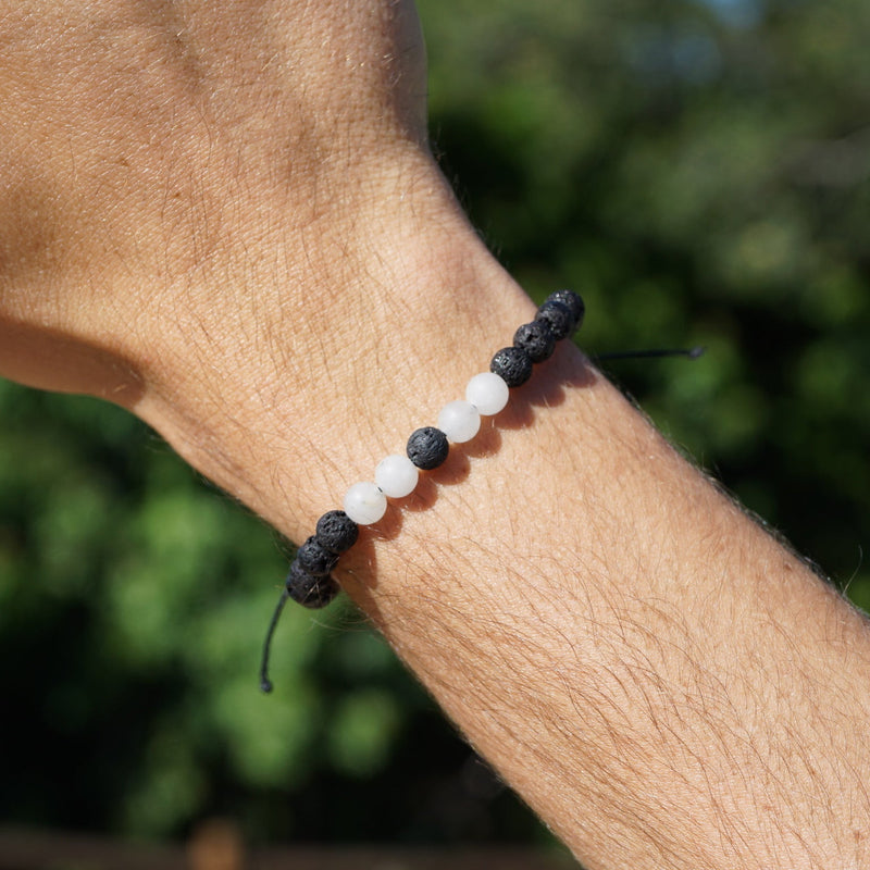 White Lava Stone Bracelet