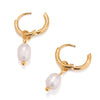 Pearl Hoop Earrings
