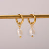 Pearl Hoop Earrings