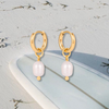 Pearl Hoop Earrings