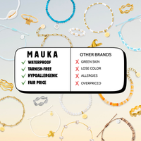 Gold Pearl Elastic Ring